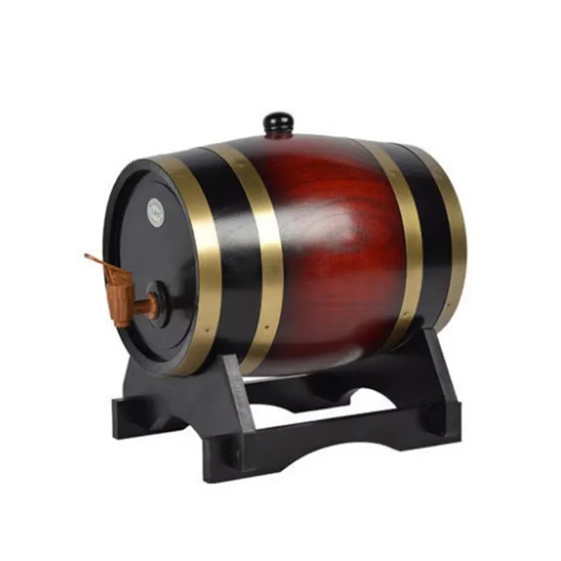 Wine Beer Logo - 200L大型木製ワイン・ビール醸造樽（蛇口付き）クリエイティブレトロ装飾 卸売 ロゴカスタマイズ可能