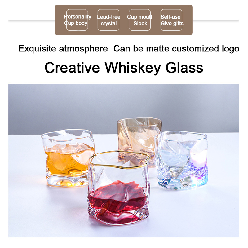 Wine Beer Logo - (ロゴ刻印可能) 210MLクリスタルウイスキーグラス、ウォーターカップ、家庭用赤ワイングラス、バーシャンパンカップ、カクテルグラス、ビールカップ
