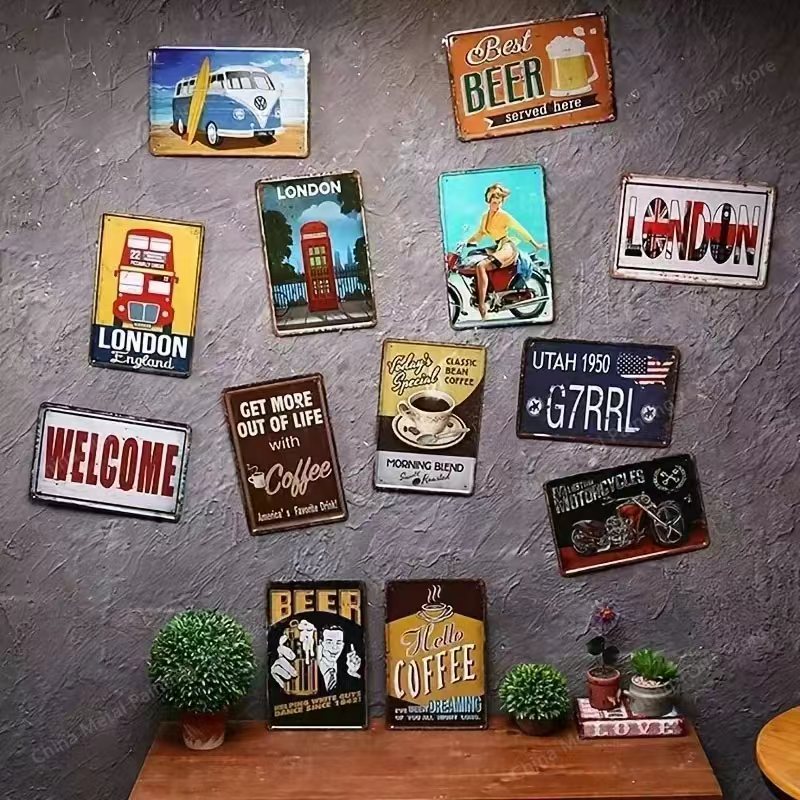 メタルサイン バー パブ バーベキューショップ 壁飾り ブリ - Wine Beer Pub のレビューと価格