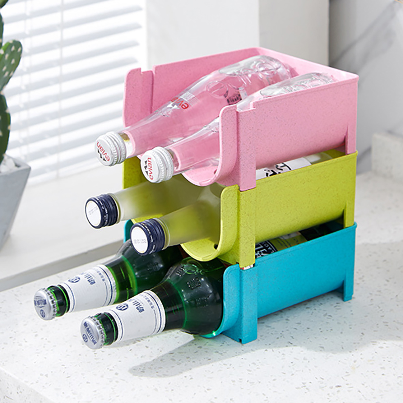 1/3PCS-キッチンオーガナイザー冷蔵庫ラック棚缶ビールワ - Wine Beer Fridge Cabinet のレビューと価格