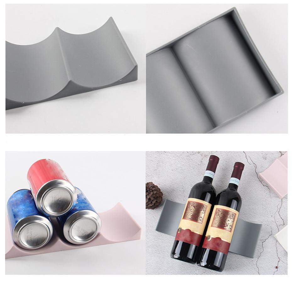 プラスチック製ワインボトル収納ラック、クリエイティブなオーガ - Wine Beer Fridge Cabinet のレビューと価格