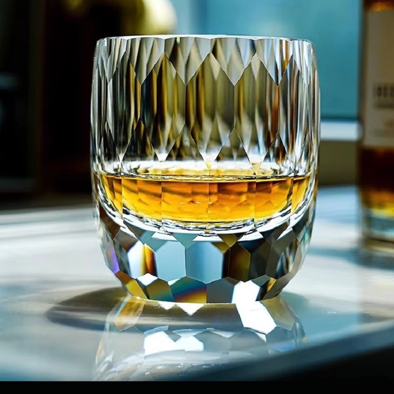 日本製手彫りクリスタルガラスウイスキーグラス、家庭用外国ワイ - Whisky Beer And Wine のレビューと価格