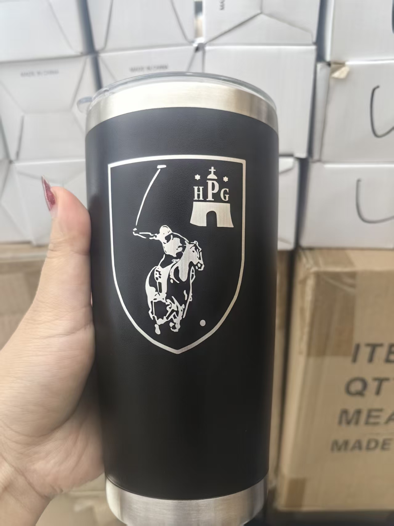 ロゴ入り20オンスワインサーマルビールマグクールコールドアイ - Wine Beer Logo のレビューと価格