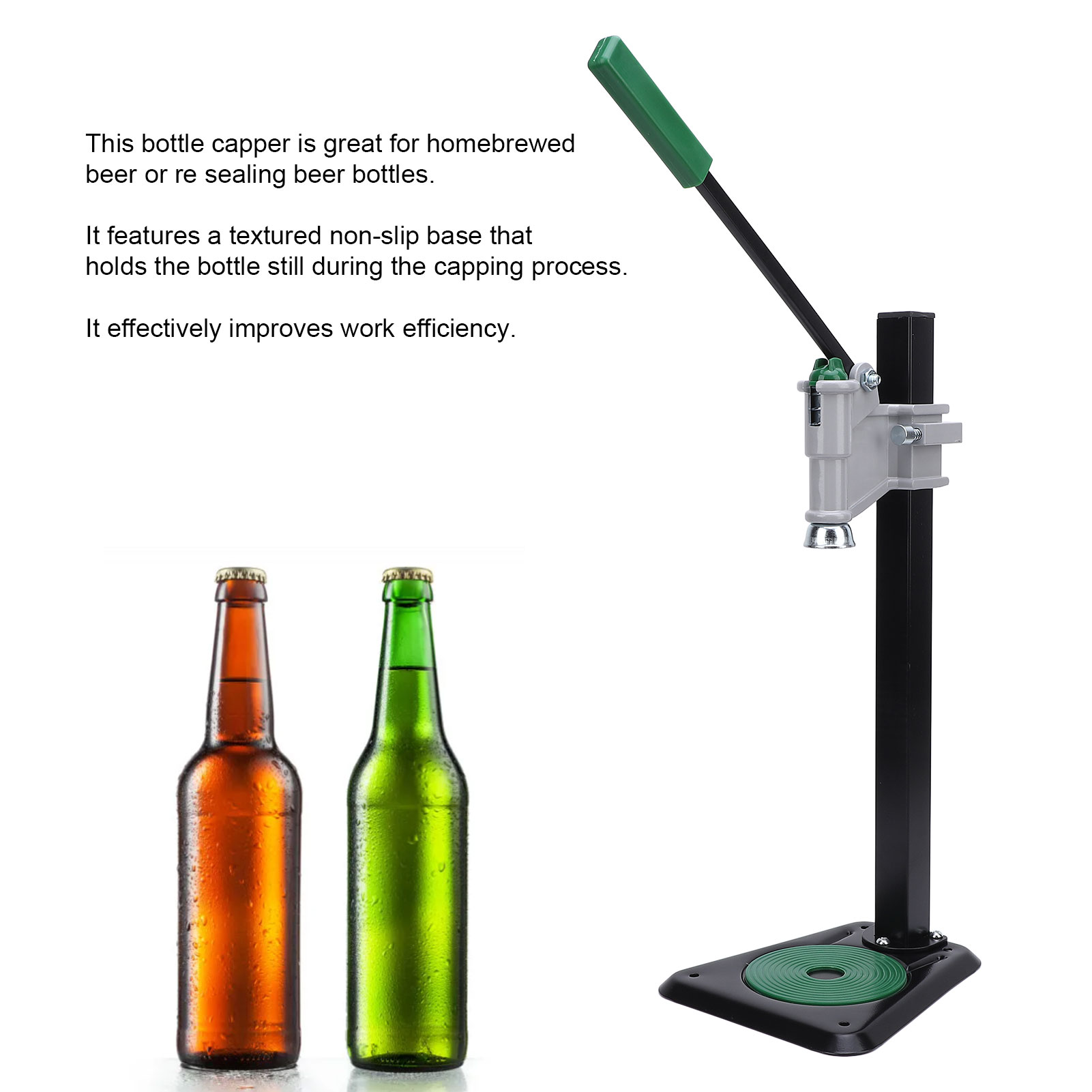 ビール瓶キャッピングマシン 手動式ボトルキャッパー 家庭用醸 - Wine Beer Pub のレビューと価格
