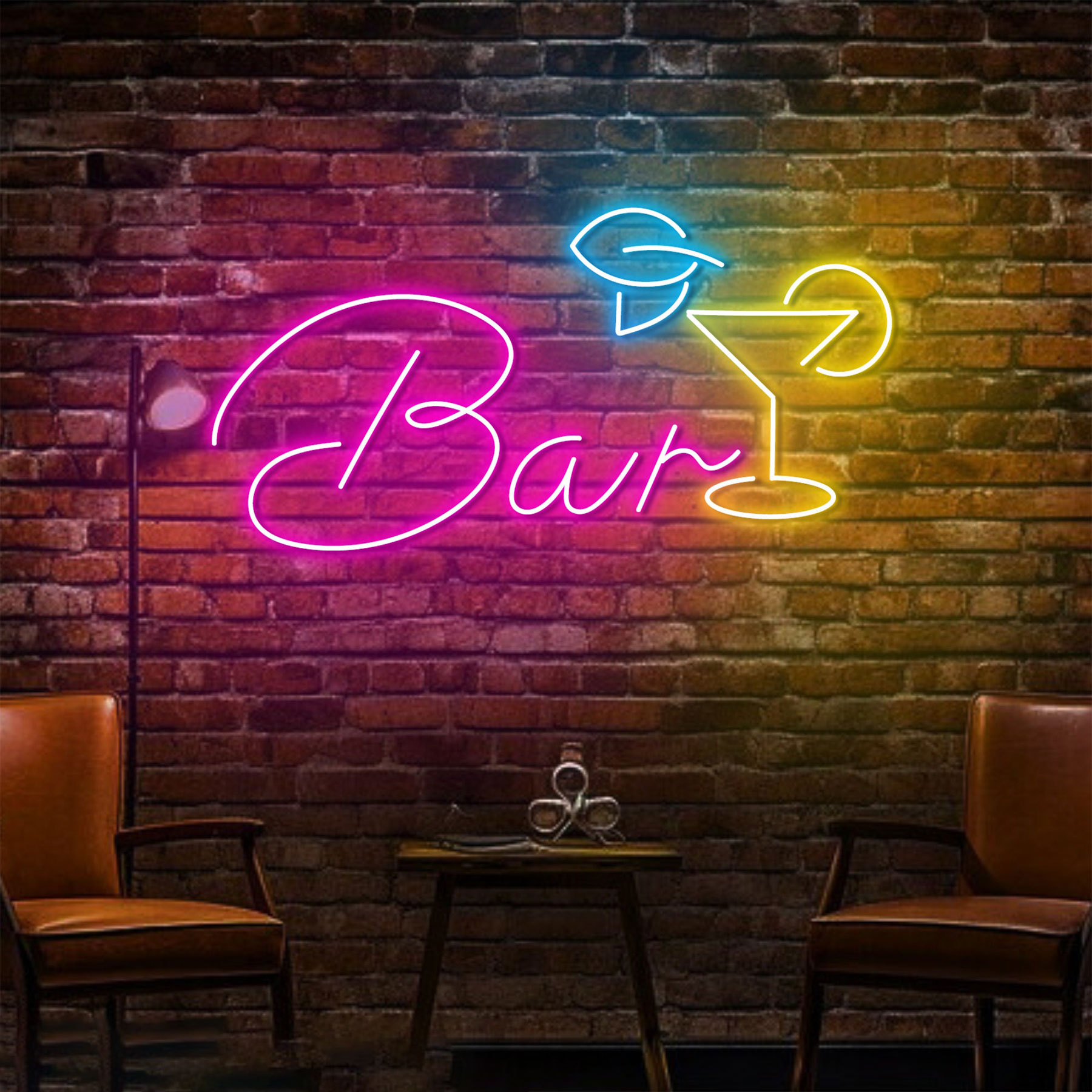 壁の装飾が施されたバーのネオンサイン,カクテルバー,ビール, - Wine Beer Pub のレビューと価格