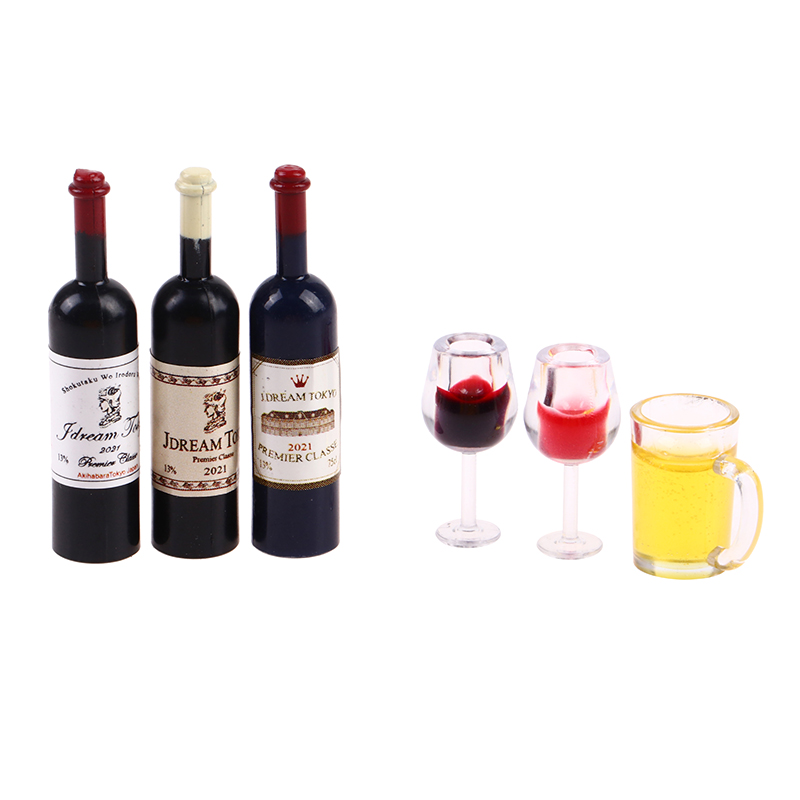 新しいファッション高品質 5 個 1:12 ドールハウスミニ - Wine Beer House のレビューと価格