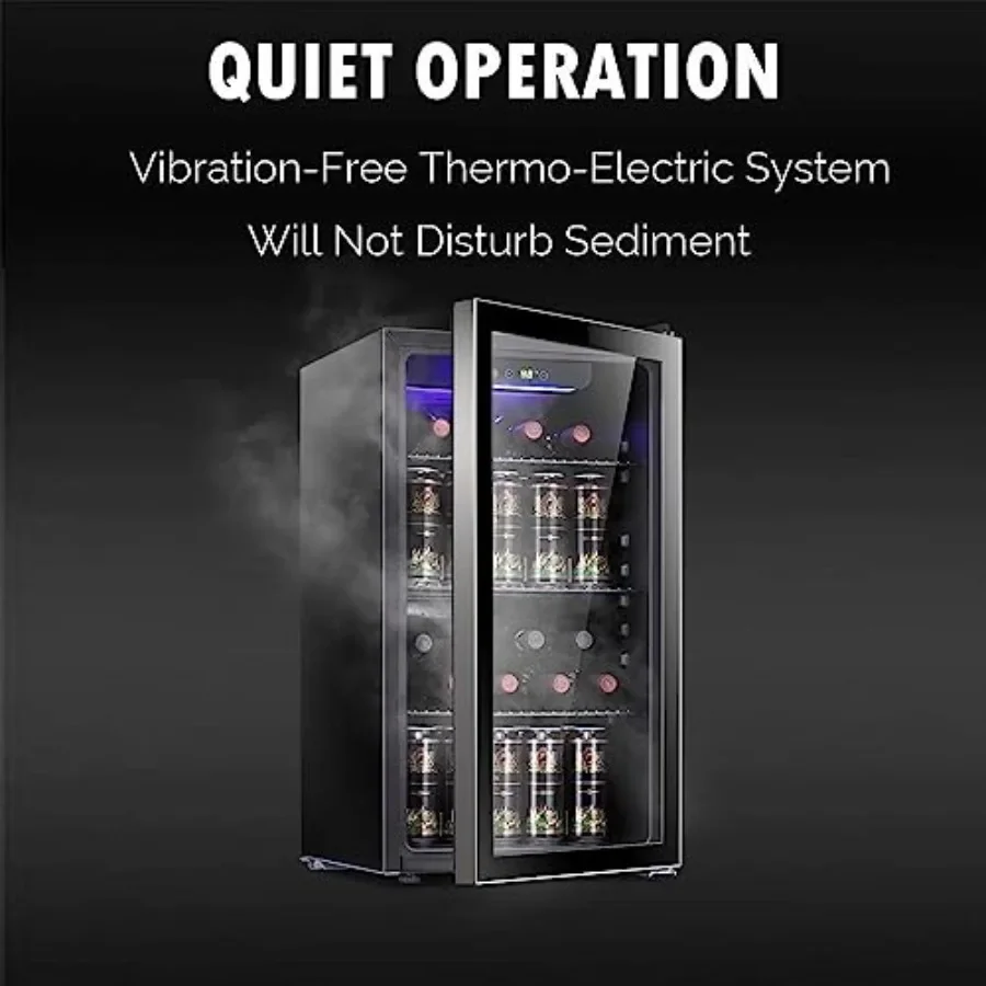 26本収納 130缶収納 ワインクーラー/キャビネット 飲料 - Wine Beer Fridge Cabinet のレビューと価格
