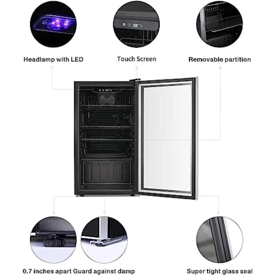 26本収納 130缶収納 ワインクーラー/キャビネット 飲料 - Wine Beer Fridge Cabinet のレビューと価格