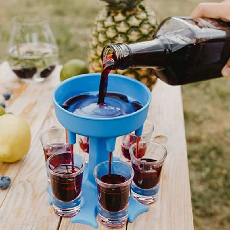 6 ショットグラスワインウイスキービールディスペンサーホルダ - Whisky Beer And Wine のレビューと価格