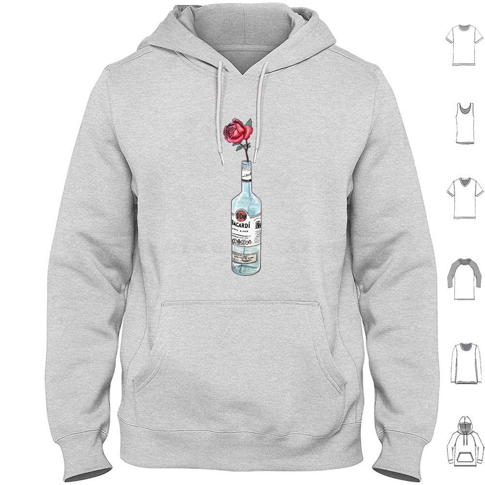 ラムバカルディフラワーアートワークパーカーコットン長袖ラムバ - Wine Beer Rum のレビューと価格