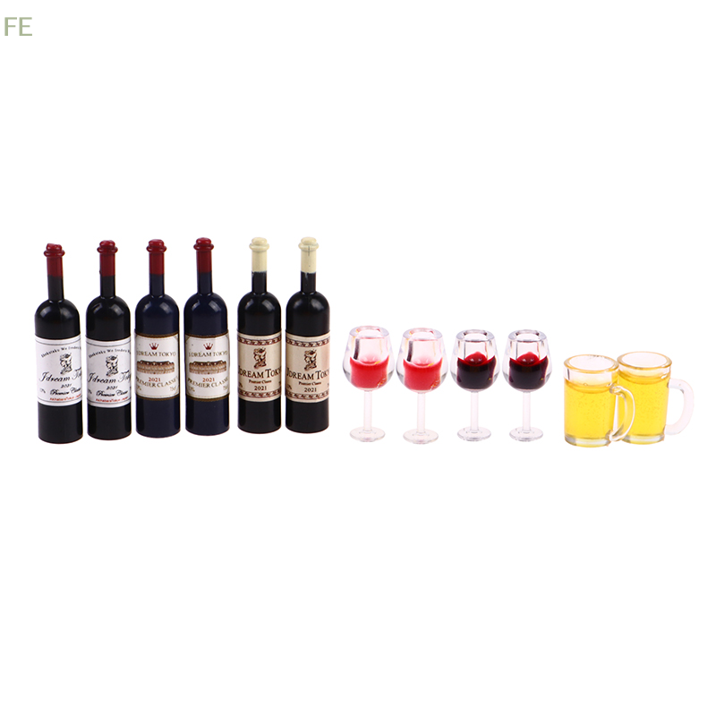 [FE] 新しいファッション高品質 5 個 1:12 ドール - Wine Beer House のレビューと価格