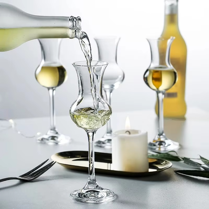 クリスタルウイスキーワインカップゴブレットノーズグラスラムリ - Wine Beer Rum のレビューと価格