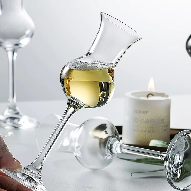 クリスタルウイスキーワインカップゴブレットノーズグラスラムリ - Wine Beer Rum のレビューと価格