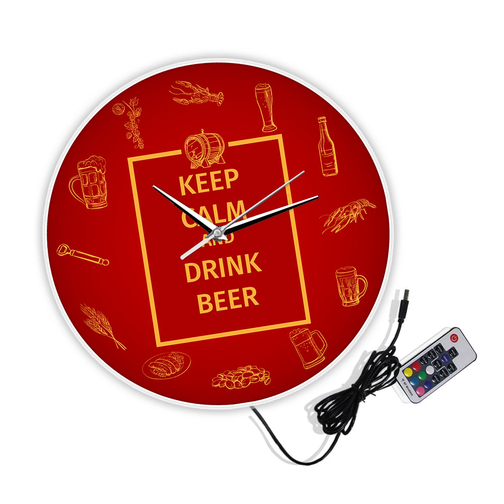 落ち着いてビールワインを飲む壁掛け時計 パブ、バー、レストラ - Wine Beer Pub のレビューと価格